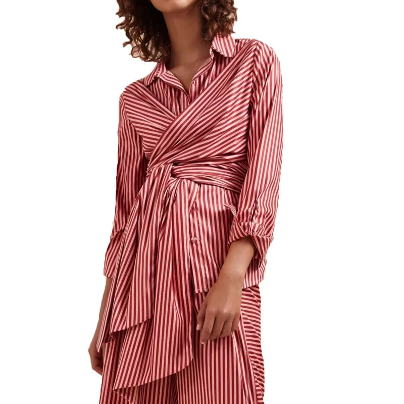 

Summer tops casual striped womens clothing long sleeve shirts women 2018 loose womens tops and blouses