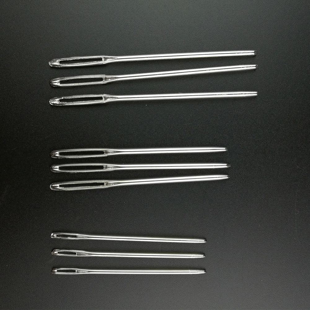 Buy 18pcs Large Sewing Needles Gold Eye Needle 3 Size