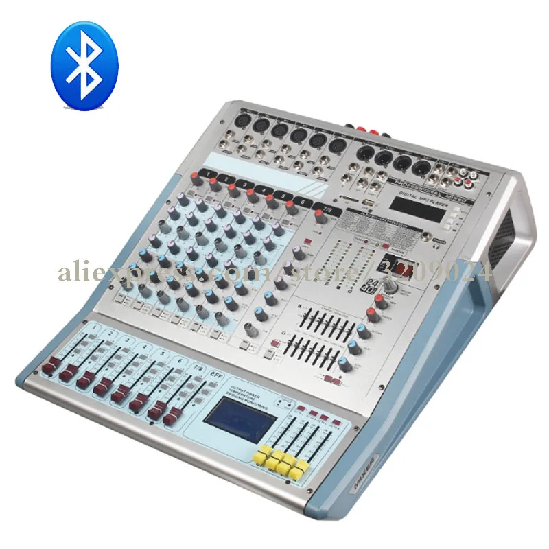 8 Channel Mixer Reverberation Karaoke Bluetooth USB