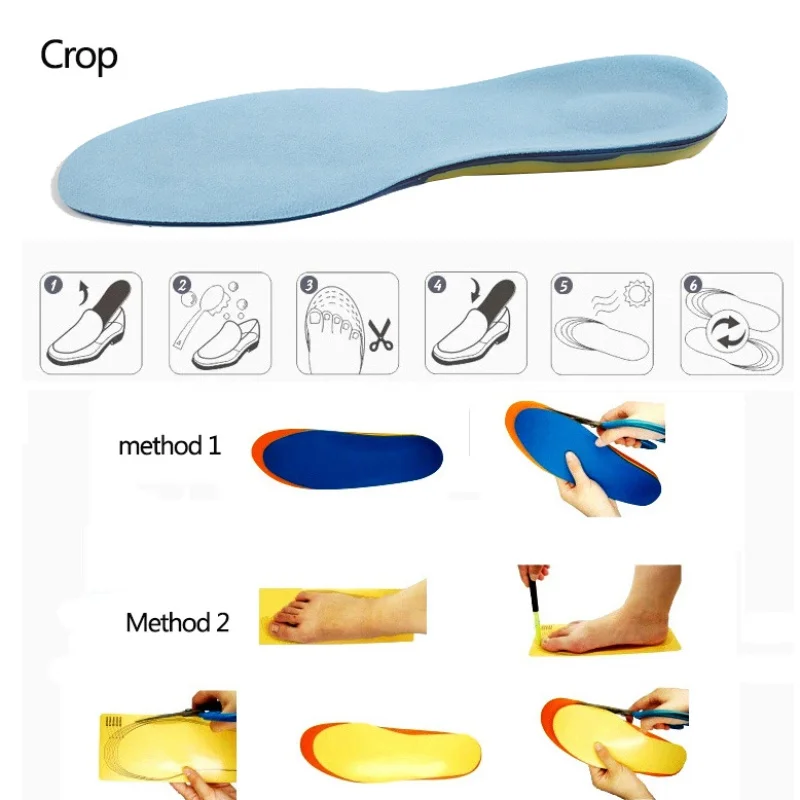 Sports Insoles Comfortable Foot Care Plantar Fasciitis Heel Spur Running Insoles Shock Absorption Pads Arch Orthopedic Insole