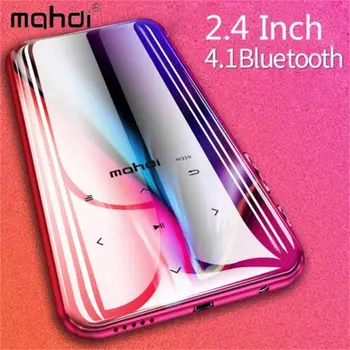 

Bluetooth4.1 MP3 Player Built-in Speaker Touch Key Ultra thin Music Player 2.4 Inch Color Screen with FM, Support SD up to 128GB
