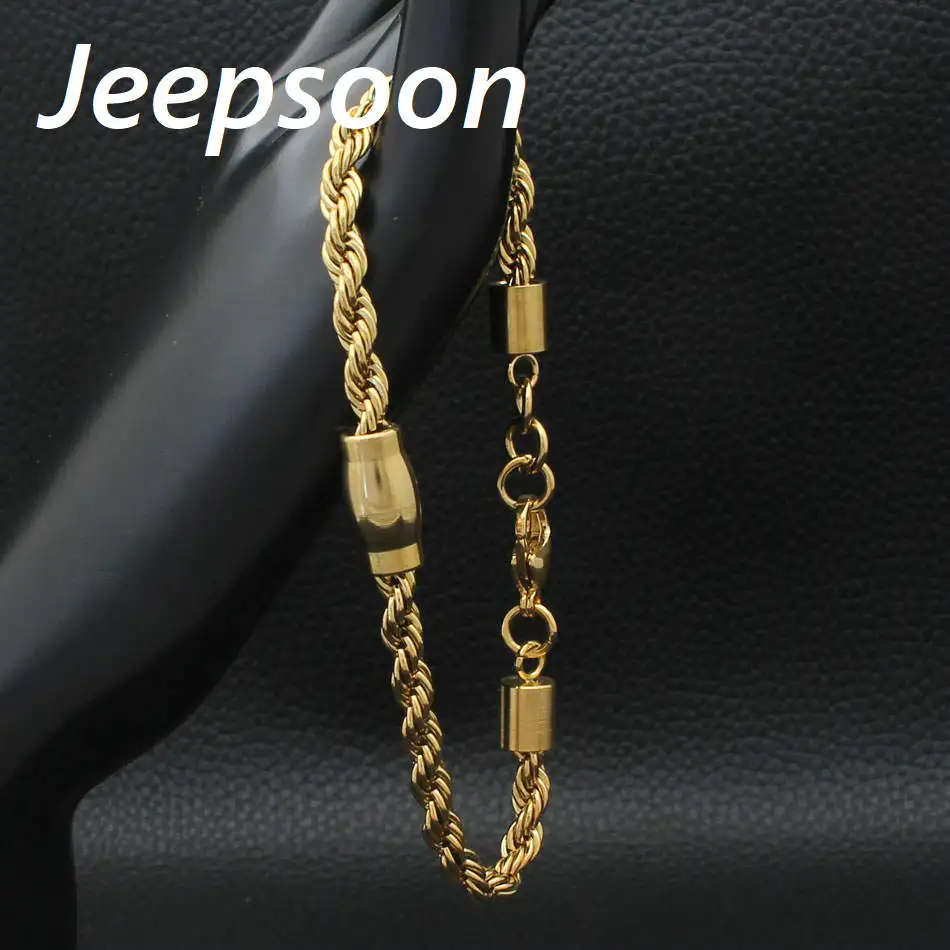 Jeepsoon Мода из нержавеющей Высокое качество Новые Сталь ювелирные изделия Твист