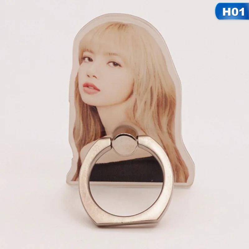 BLACKPINK Mobile Phone Buckle Ring Bracket Phone Stand Mobile Finger Ring Rotation Holder For IPhone X 7 Plus Samsung Xiaomi