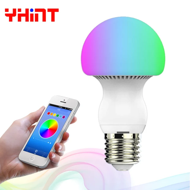 dimmable bulb smart led lights for home E27 6W intelligent color change