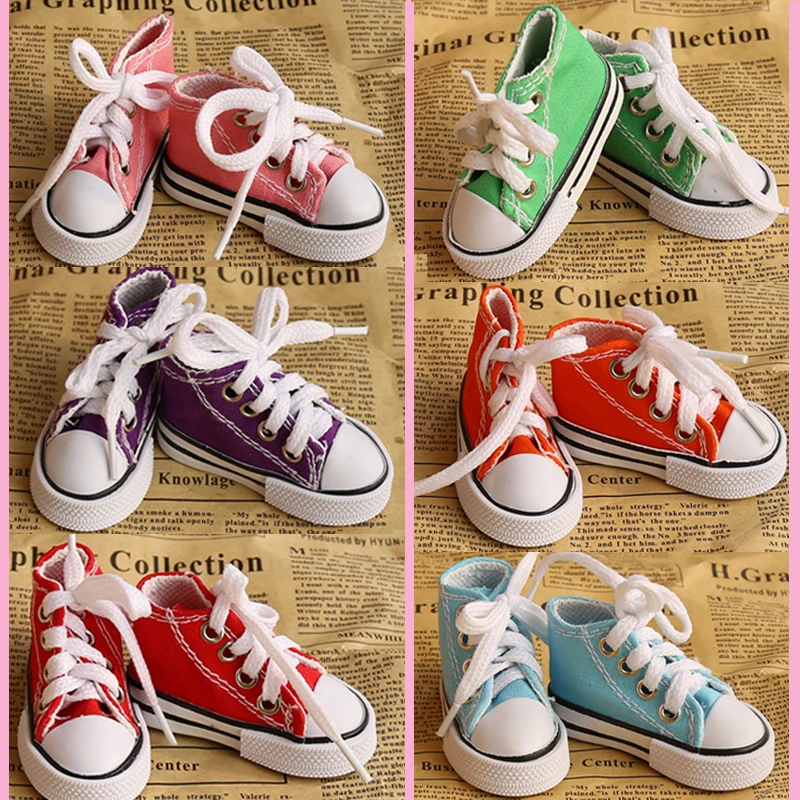 7 5cm Fashion Canvas Shoes For dolls fits 1 3 1 4 BJD Doll 16 Inch