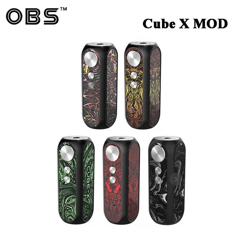 

Original OBS Cube X 80W Cube X Box MOD Vape Electronic Cigarette Vaporizer Support Cube X Mesh tank