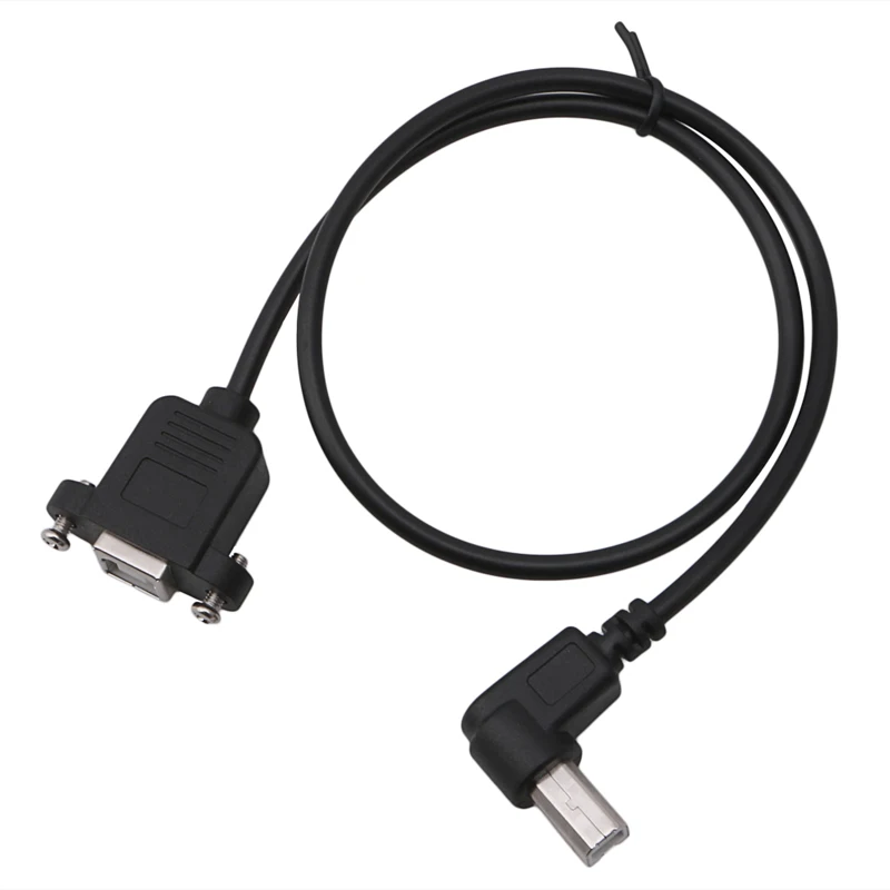 

50cm Extension Cable USB 2.0 B Male to USB B Female Socket Printer Panel Mount