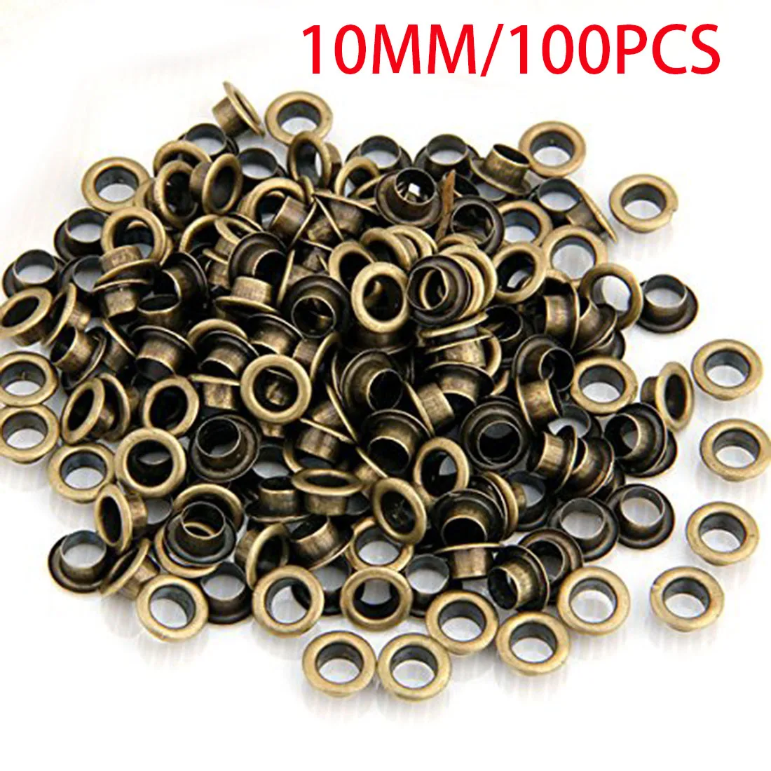 200pcs/lot Metal Eyelets Grommets 10mm for Leather Craft DIY