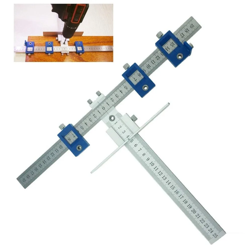 New Aluminum Alloy Cabinet Hardware Jig Position tool Cabinet Hardware Jig Drill Guide for 5mm Drill Bit Power Tool Alloy New Aluminum Alloy Cabinet Hardware Jig Position tool Cabinet Hardware Jig Drill Guide for 5mm Drill Bit Power Tool Alloy