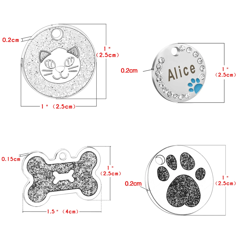 Идентификационная бирка для щенков с защитой от потери, персонализированные бирки для собак и кошек, ошейники для домашних животных, ожерелья, выгравированные таблички для питомцев, аксессуары для собак