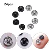 24 Pcs 6mm Mini Buttons Buckles for DIY Doll Clothes Tiny Metal Buckle Invisible Snap for 1/6 Doll Clothing Sewing Accessories 1