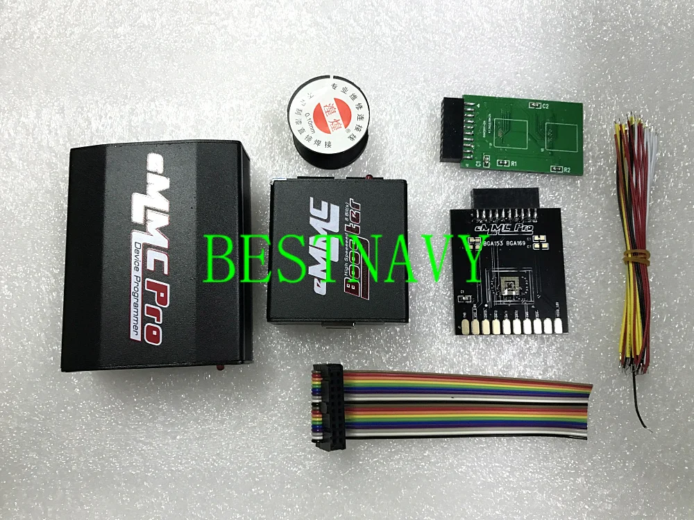 

Full set Original EMMC Pro box device programmer with EMMC Booster Tool cable all in one + retail box