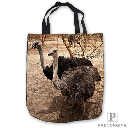 

Custom Canvas emu_bird_ostrich_animalsTote Hand Bags Shopping Bag Casual Beach HandBags Foldable 180713-05-10