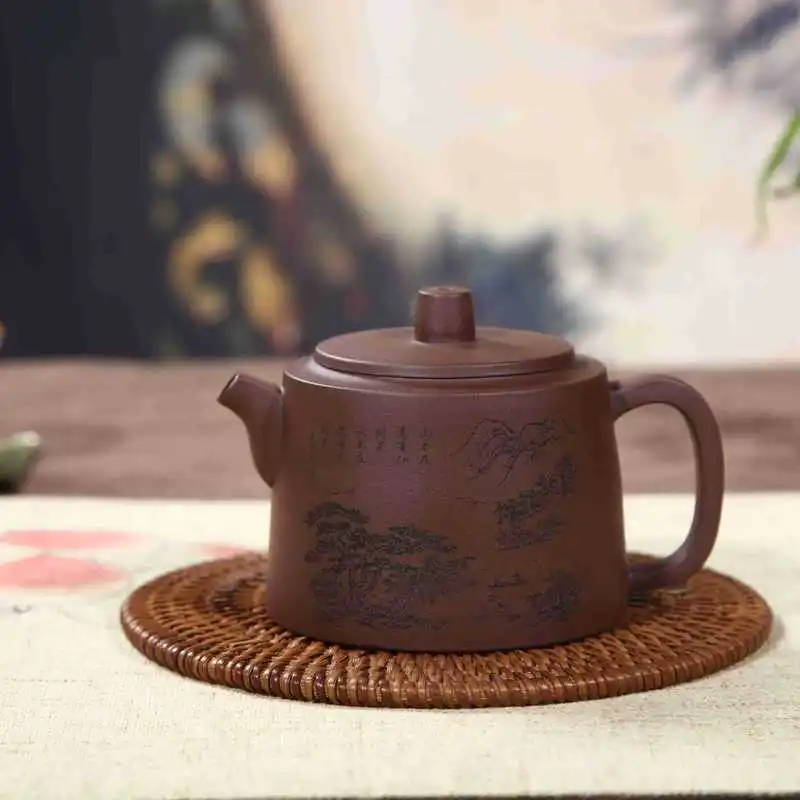 Yixing Teaware Подарочная Настройка фиолетового песочного горшка|Заварники| |