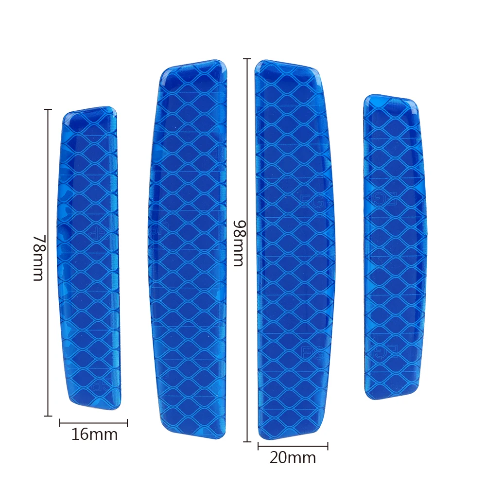 FORAUTO 4 шт./компл. двери автомобиля Стикеры Светоотражающие предупреждающие полосы Стикеры s безопасности Предупреждение светильник наклейки на авто аксессуар светоотрающей полосой