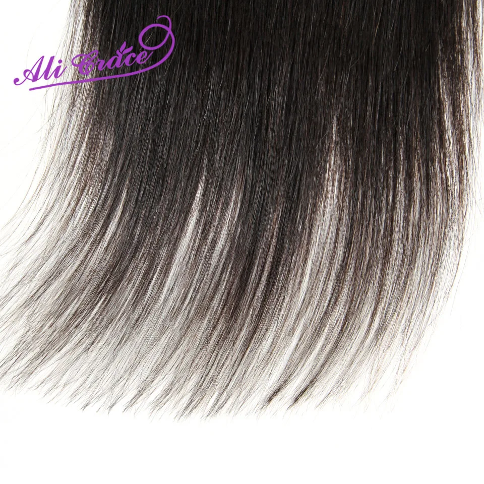 Ali Grace волосы перуанские прямые 4*4 закрытие шнурка средняя свободная часть ручная вязка швейцарское кружево Remy человеческие волосы закрытие натуральный цвет