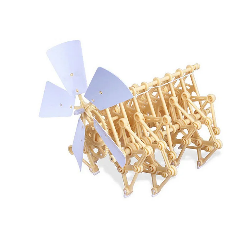 

DIY Puzzle Toy Wind Powered Walker Mini Strandbeest Assembling Model Toys 3D Puzzles Funny Toys for Children Gift with Box