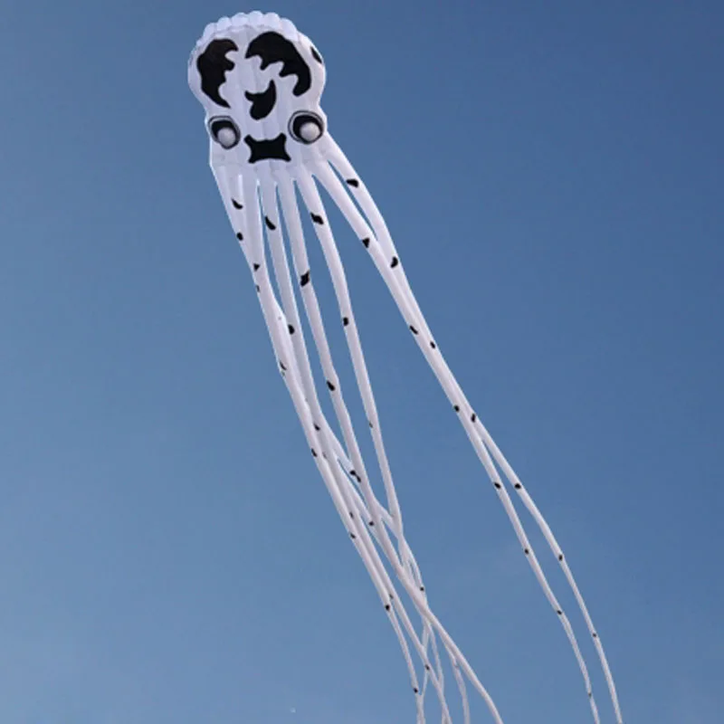 23 м Осьминог воздушный змей в форме трубки Однолинейный мягкий парафойл воздушный змей для фестиваля на открытом воздухе весело пляж воздушный змей