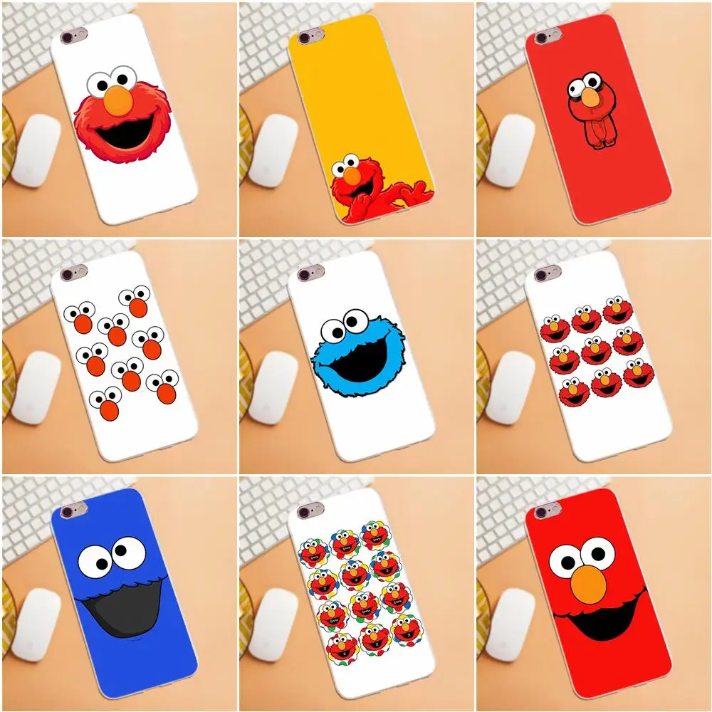 

For Samsung Galaxy A3 A5 A7 J1 J2 J3 J5 J7 2015 2016 2017 Soft Silicone TPU Transparent Art Online Cover Case Elmo Style