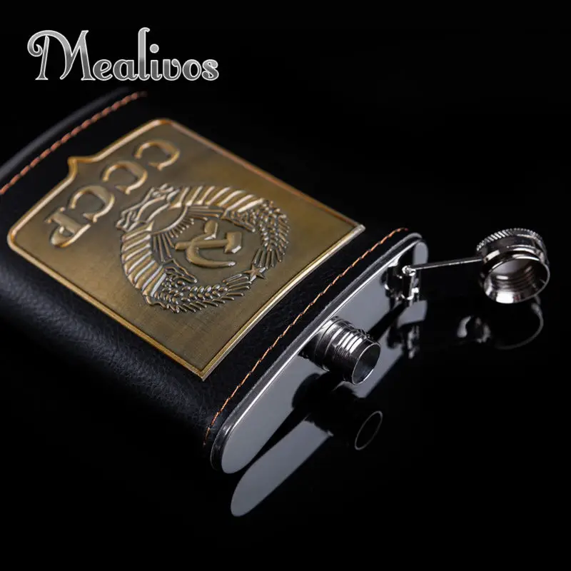 Mealivos fashion CCCP 8 oz 304 фляжка из нержавеющей стали посуда для напитков алкоголь ликер
