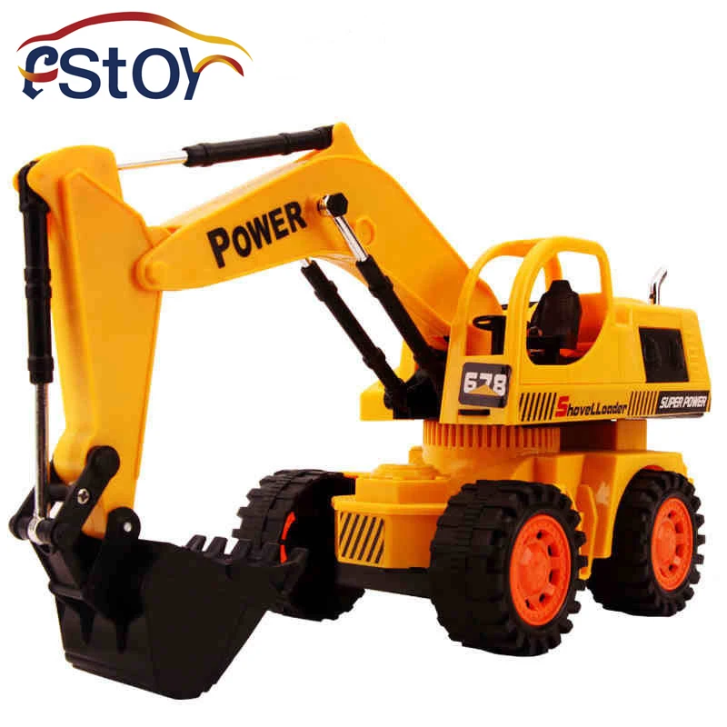 

New RC Excavator 6CH remote control digger,r/c excavator,Dig Function with 7 color light truck model electronic toys