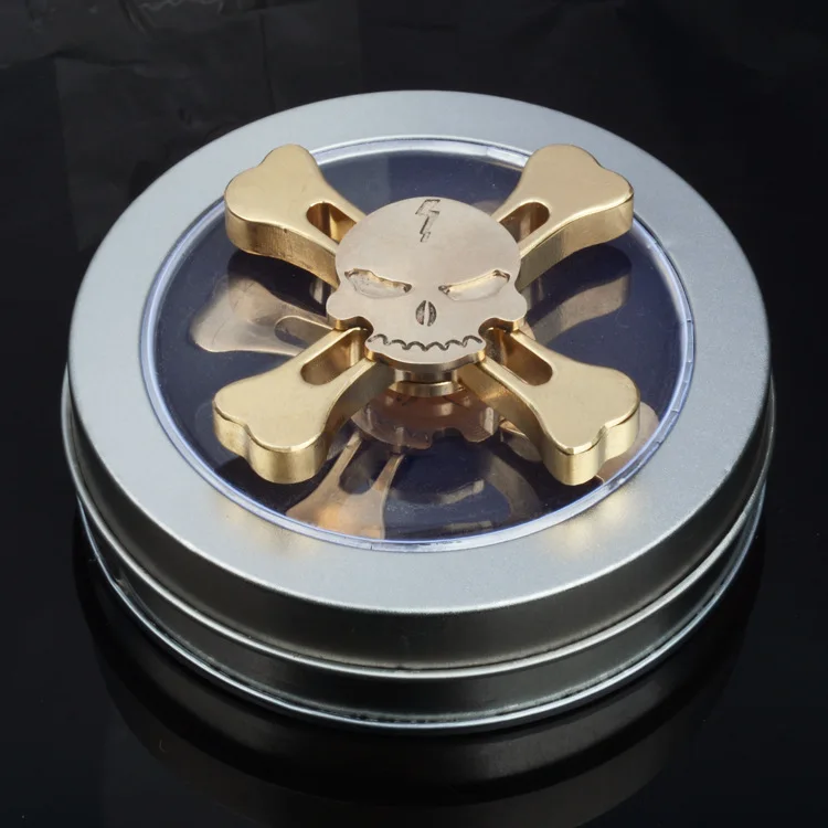 

New Original Skull Zinc Metal Fidget Hand Spinner For Adult To Reduce Pressure Fidget Spinner