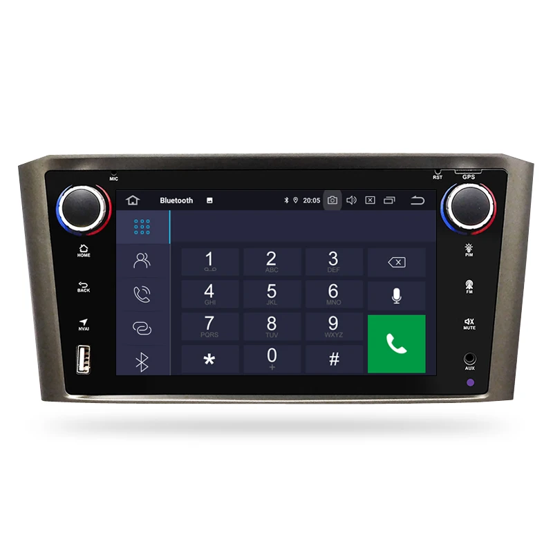 Perfect Android 9.0 IPS 2G RAM Car DVD Stereo Player For Toyota Avensis/T25 2003-2008 Car PC Head 1 Din GPS Navigation Video Multimedia 1