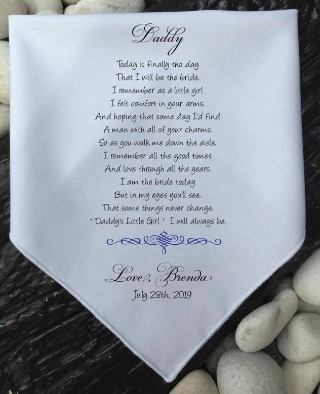personalized handkerchief for dad