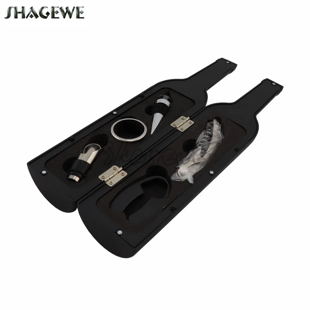 

3Pcs/5Pcs Wine Bottle Corkscrew & Accessory Set Wine Tool Set Bottle-Shaped Holder Perfect Hostess Gift Bottle Opener