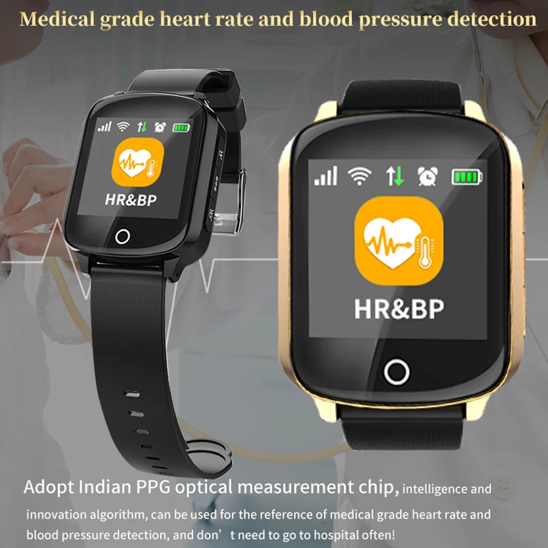 Умные часы D100 D200 для пожилых людей gps + LBS Wi Fi позициоСмарт родителей один ключ SOS