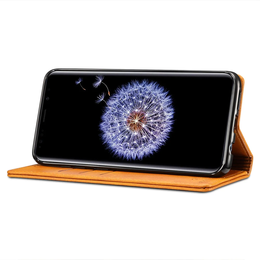 Автоматическая Адсорбция кожаный чехол для samsung Galaxy Note 10 9 8 S9 S10 плюс Lite S8 Крышка черный S10+ S10e S8+ SCV35 SCV39 SCV38