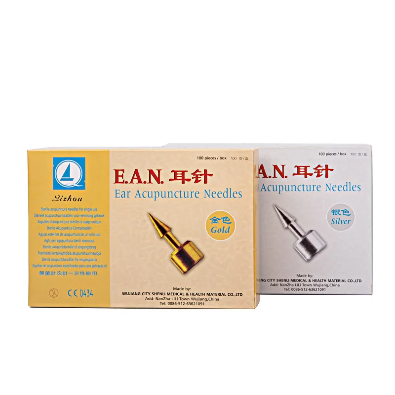 100 pcs ear acupuncture needles qizhou sterile acupunture needle for single use ear massage needle