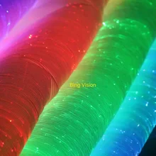 Светодиодная волоконно-оптическая ткань, rgb цветная волоконная ткань, светящаяся ткань волоконно-оптическая ткань