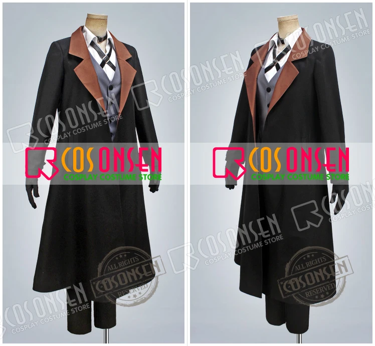 Косплей ONSEN Bungo бродячие собаки Nakahara Chuuya Detective Костюм Хэллоуин полный комплект со