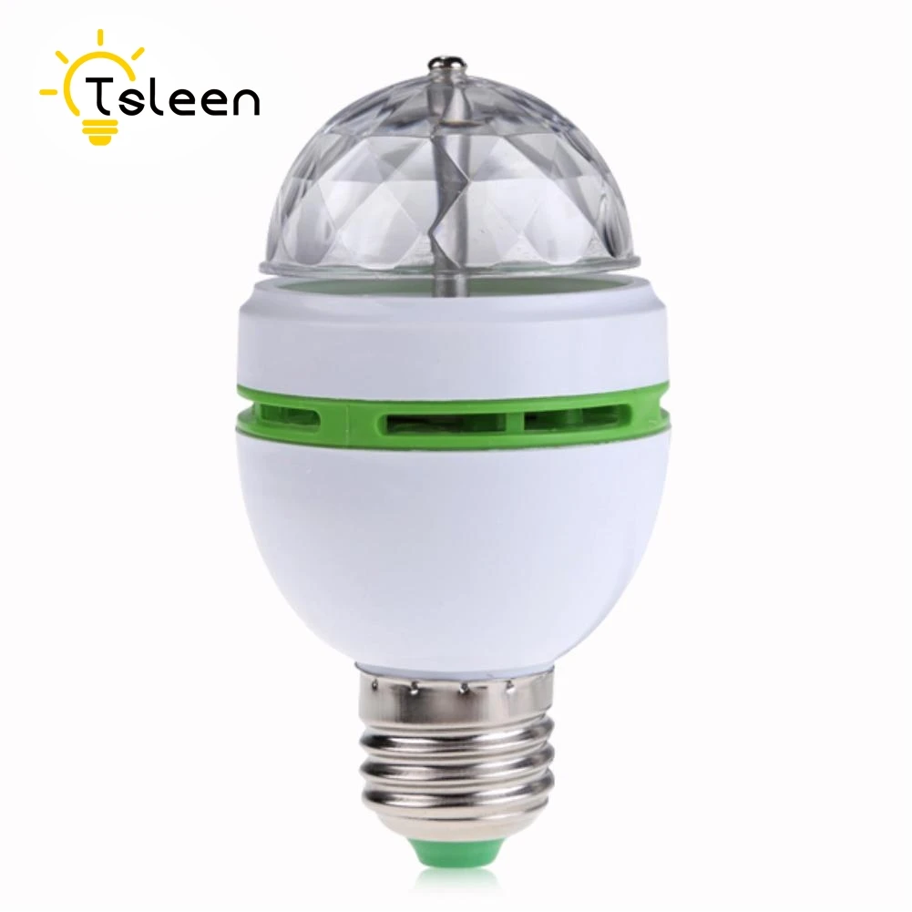 

Cheap Hot Sale!!! E27 3W Colorful Auto Rotating RGB LED Bulb Stage Light Party Lamp Disco EB0207
