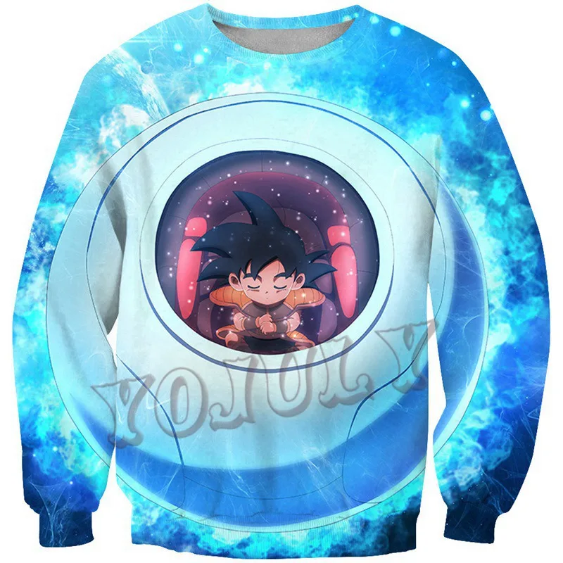 

YOJULY Dragon Ball Anime 3d Printing Sweatshirt Unisex Fashion Casual Sweatshirts Men Women Cool Pullover Shirts Clothing S20