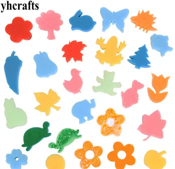 

12PCS/LOT,Fruit Animal flower art sponge stamp Kids paint toys Drawing toys Early learning educational toys Creative activity
