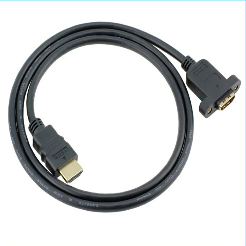 HDMI A 1 4 19pin папа к Тип Женский удлинитель с винтовым отверстием может блокировать