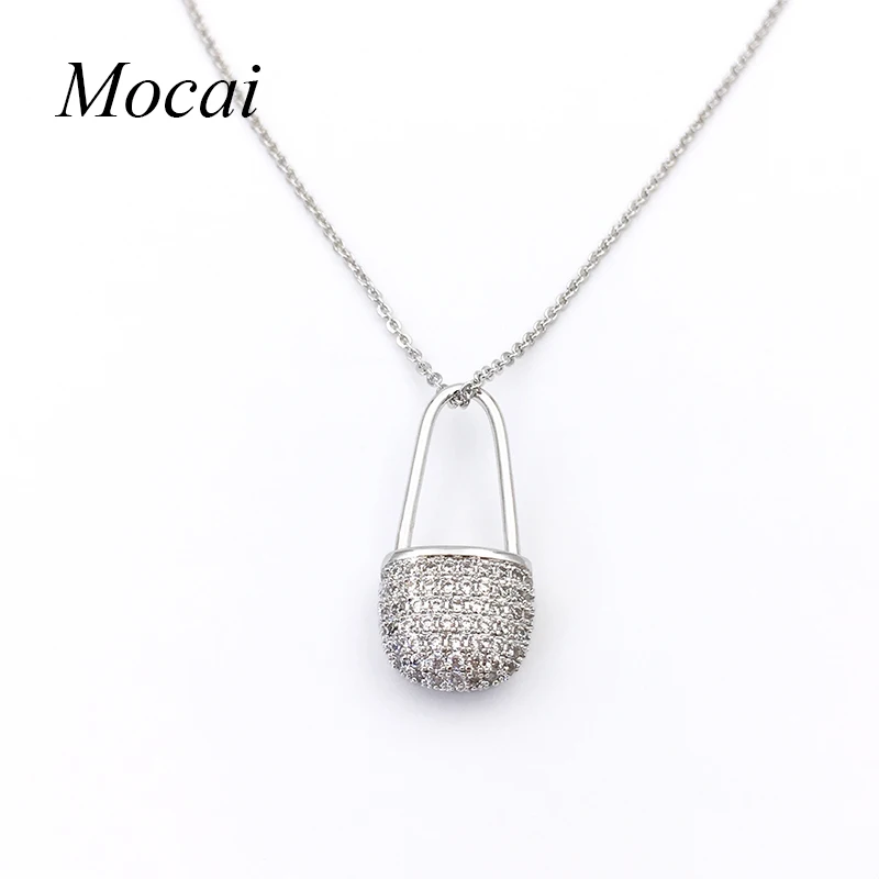 Top Quality Fashion Necklace Unique Silver Pin Gold Color Brand Design Cubic Zirconia Broochhes Necklaces zk40 | Украшения и
