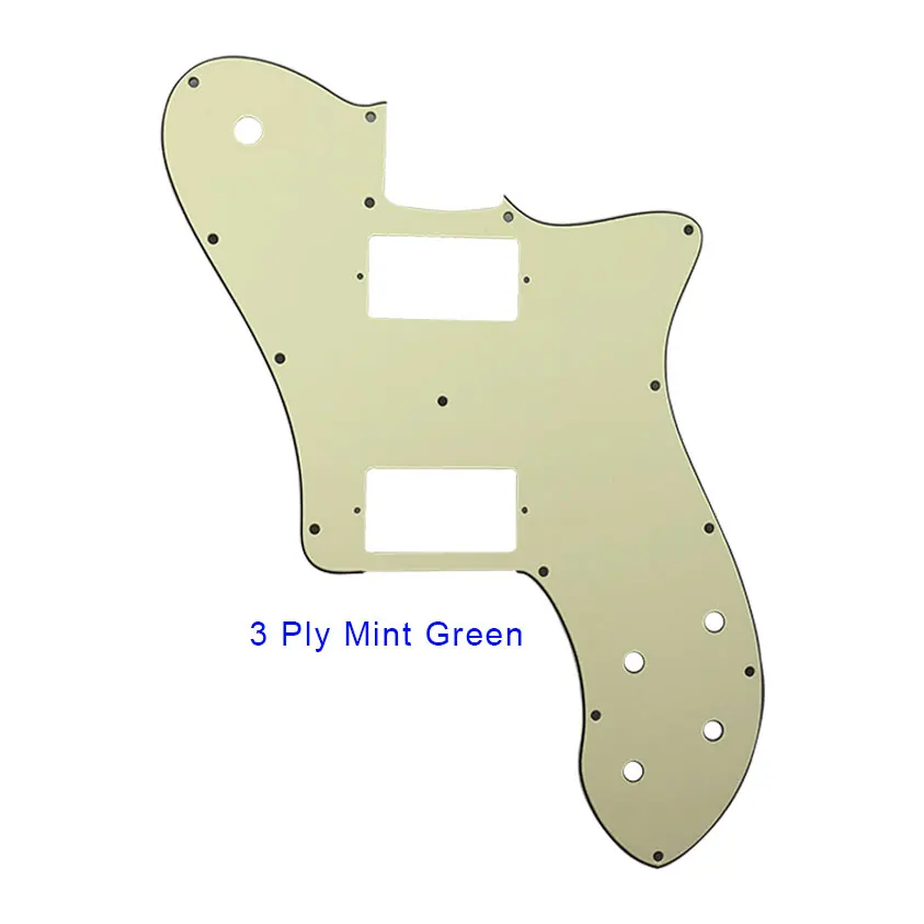 3Ply Mint Green Pleroo пользовательские гитарные части-для США FD 72 Tele Deluxe Переиздание гитары накладки с PAF хамбакер Замена - Цвет: 3Ply Mint Green