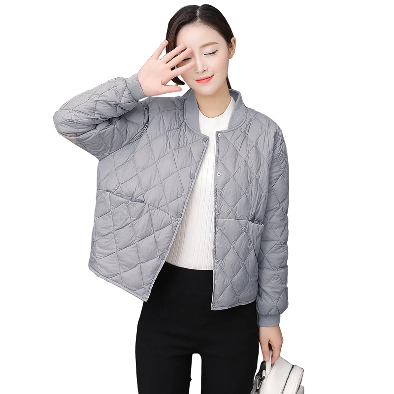 

Plus Size Loose Autumn and Winter Down Jacket 90% White Duck Down Light Women Down Jacket Fashion Short Jacket YP1235
