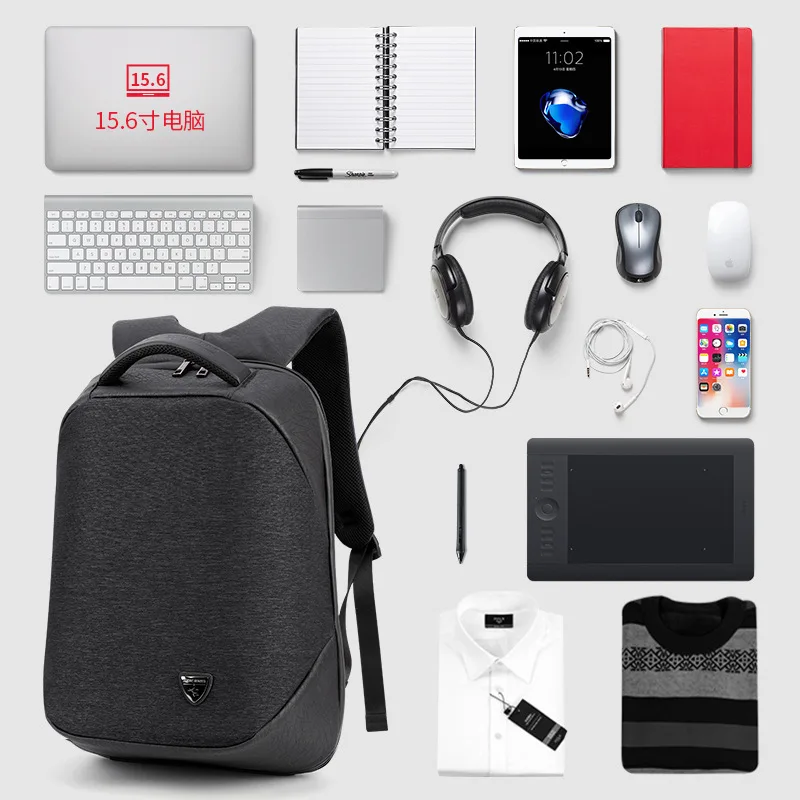 

Business Guard Outdoors Male Casual Backpack Large Capacity Functional Fashion Package
