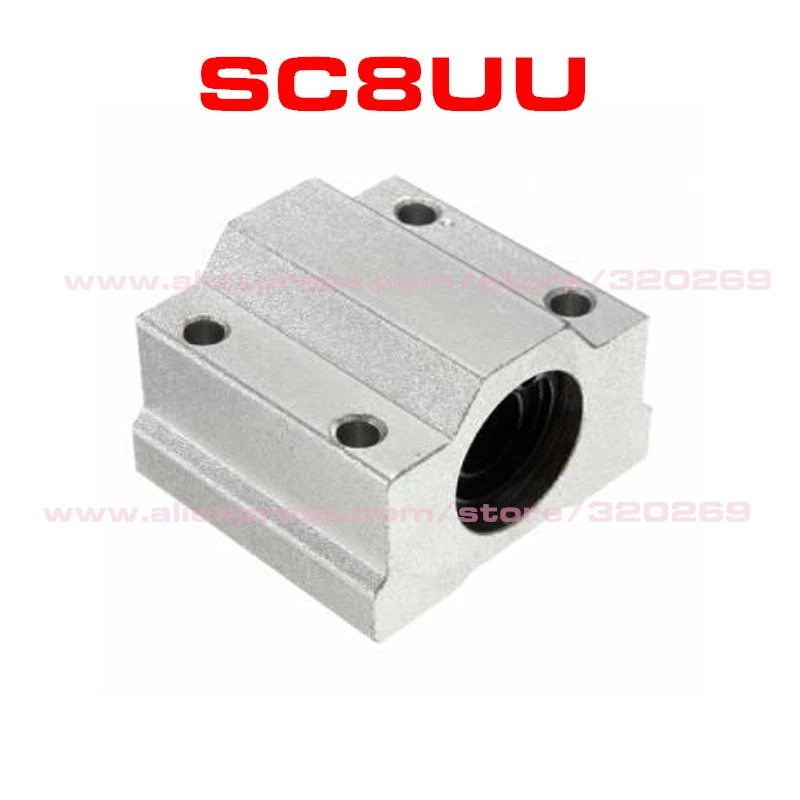 4Pcs SC8UU SCS8UU 8MM CNC Linear Motion Ball Bearing Slide Bushing W