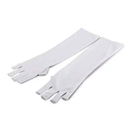 

1 Pair Nail Art UV Gel Anti-ultraviolet Protection Open-toed Glove