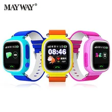 Bluetooth enfants smart watch enfants q90 intelligente horloge sim carte anti-perdu montre l’emplacement dispositif tracker anglais russe