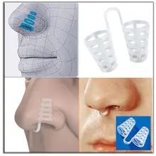 1 unid/caja saludable importa Apnea del sueño Clip de la nariz Anti-ronquidos respirar ayuda para dispositivo Para Roncar ayuda para dormir equipo nariz Shaper