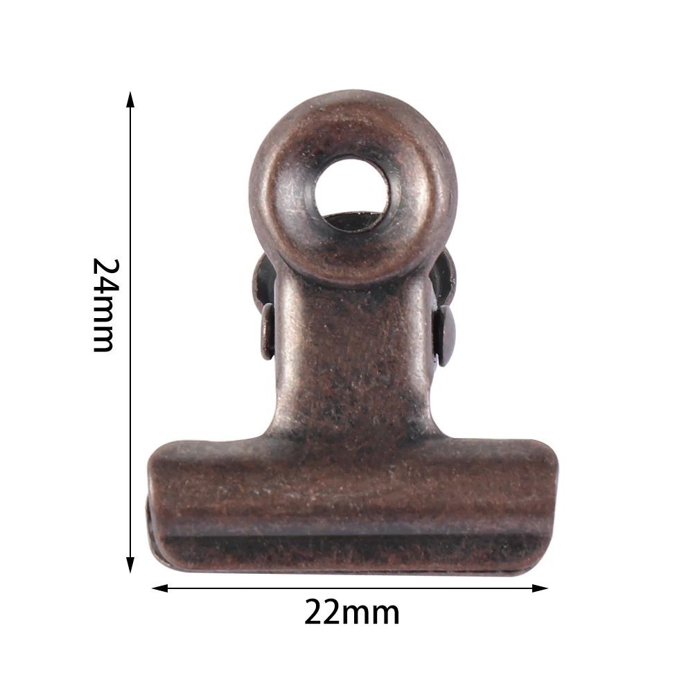 Kitchen Food Sealing Bag Clips Stainless Steel Letter Paper Photo File Clamps School Office Calendar Binder Clip 6PCS/set