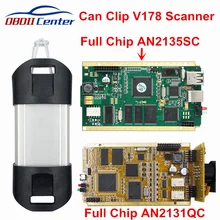 A microplaqueta completa de dhl pode grampear v190 para a relação do diagnóstico cypress an2131qc an2135sc software v178 can-clip adaptador diagnóstico pcb ouro