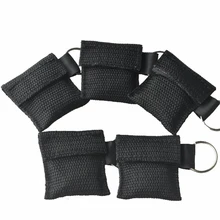 100 шт./лот, новинка, реаниматорная маска для реаниматора, для экстренной первой помощи, для тренировки умений, для лица, для рта, барьер, защита для дыхания,, черный цвет