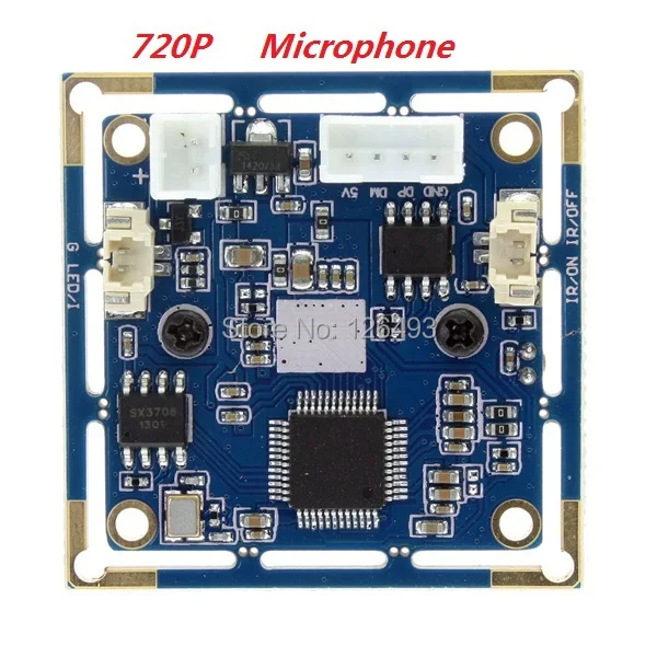 720 P CMOS OV9712 mjpeg и YUY2 HD Mini совета Модуль камеры с Аудио Микрофон для смартфонов